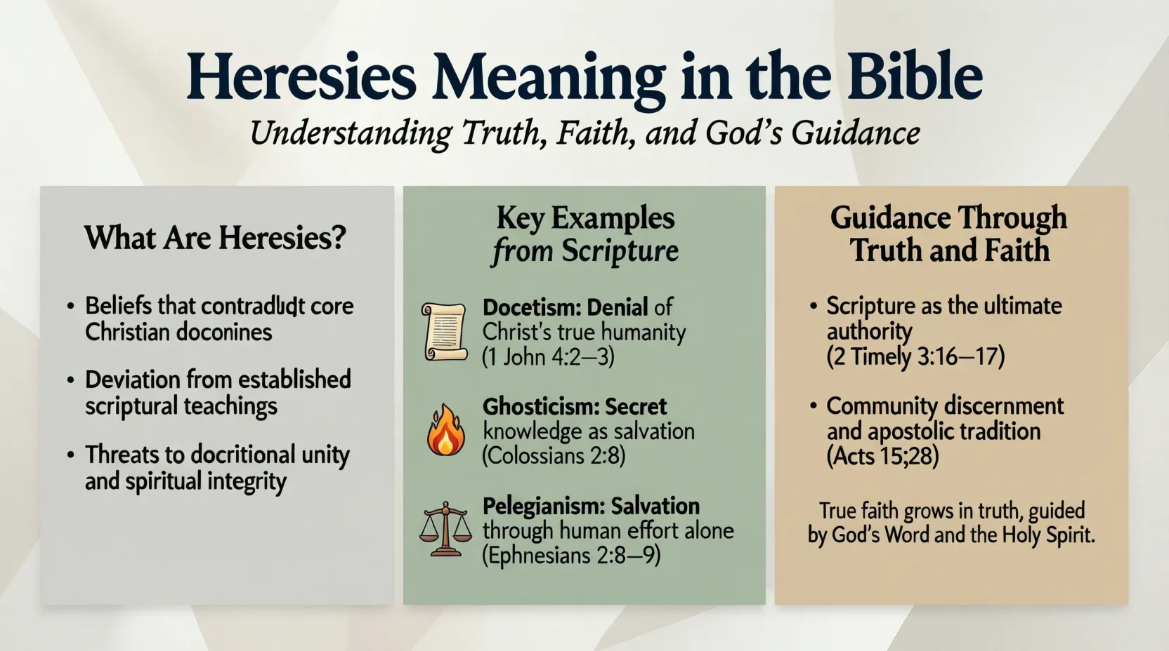 Heresies Meaning in the Bible