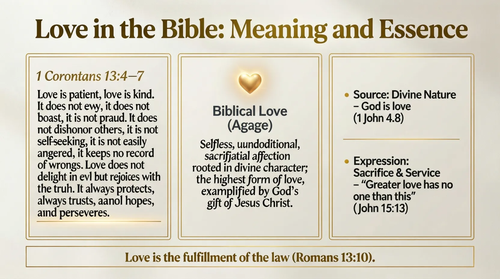 Love in the Bible Meaning