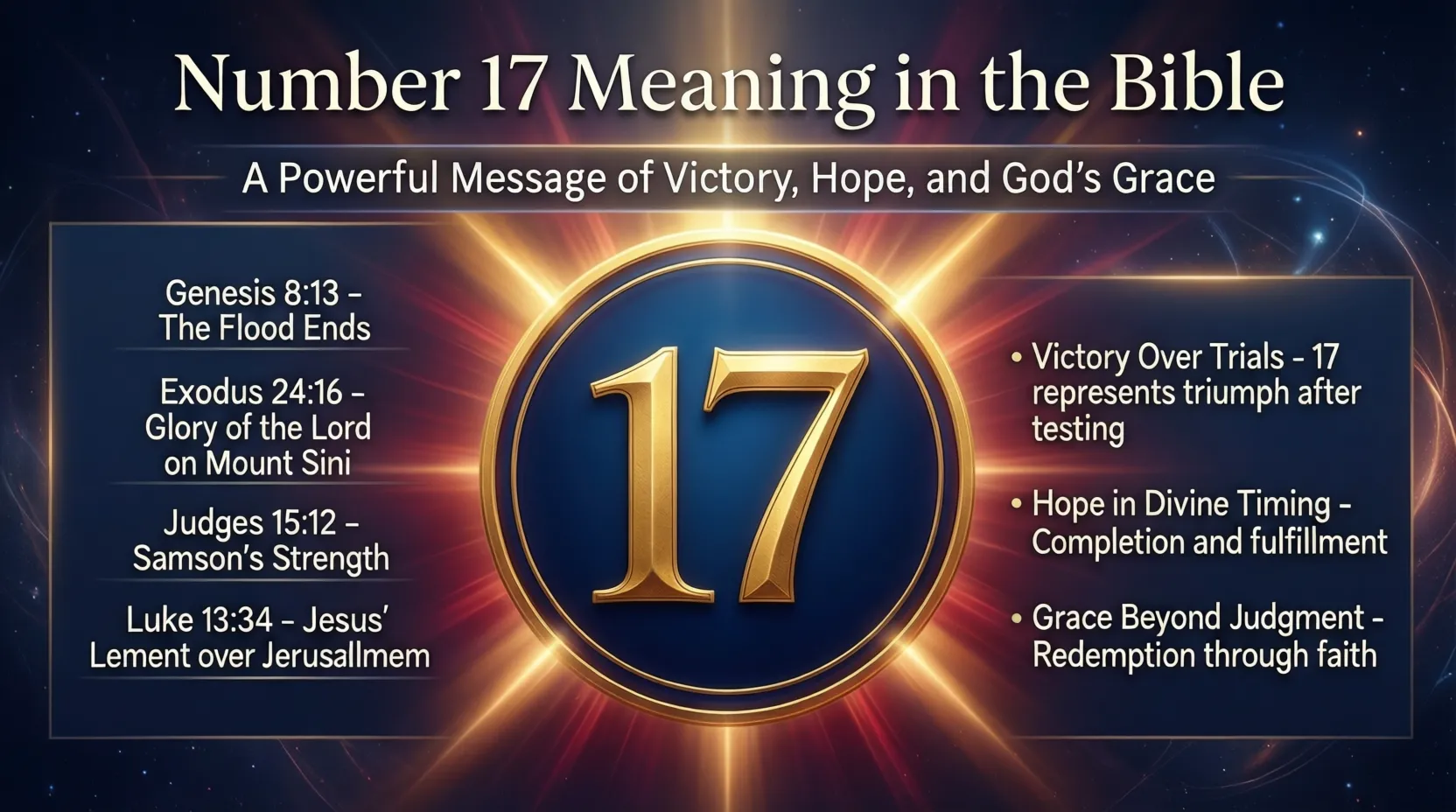 Number 17 Meaning in the Bible