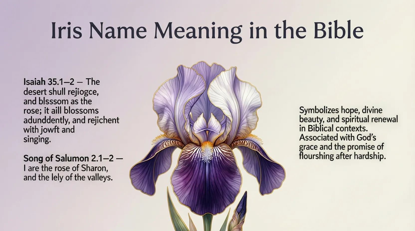 Iris Name Meaning in the Bible