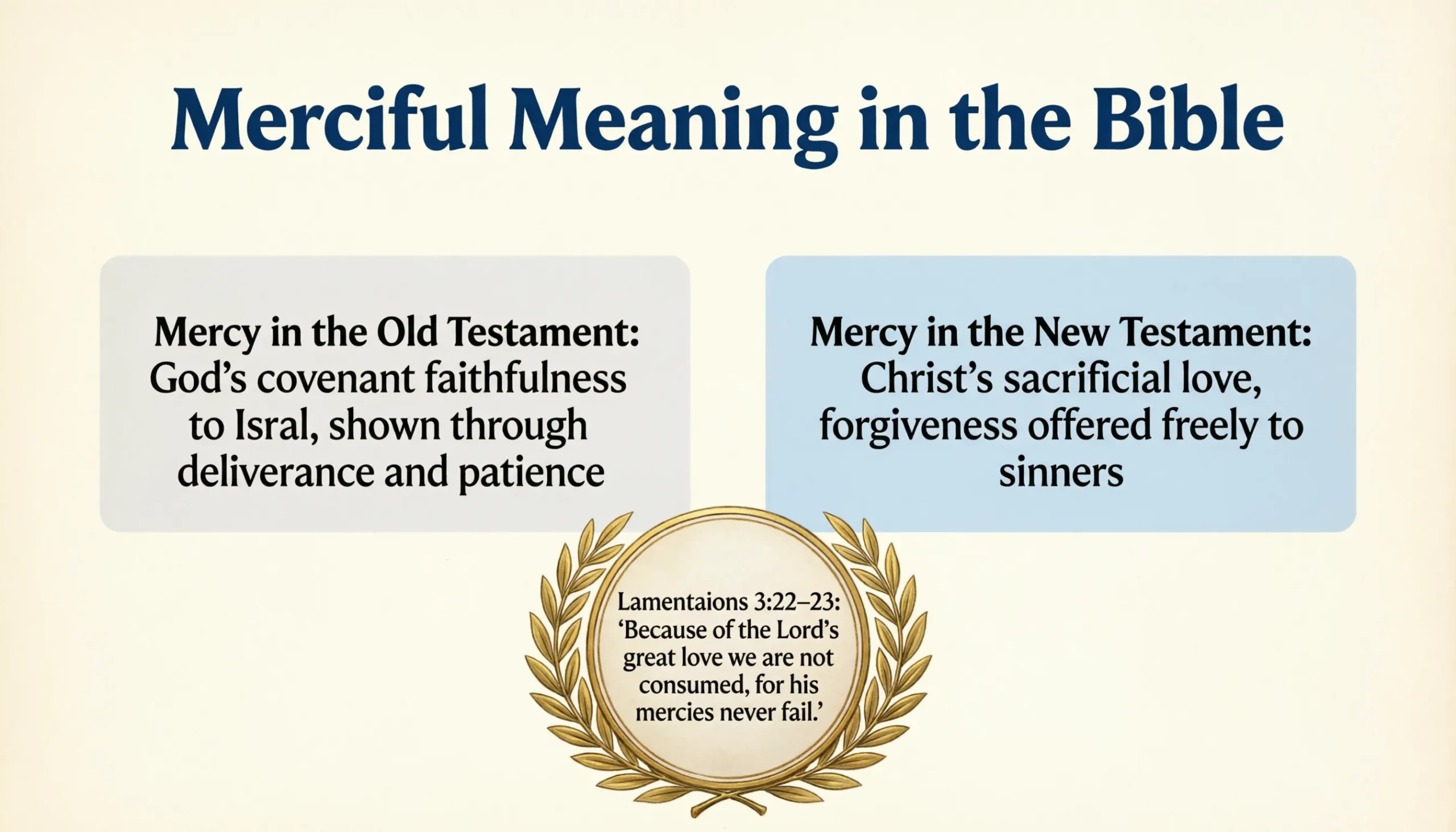 Merciful Meaning in the Bible