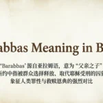 Barabbas Meaning in Bible
