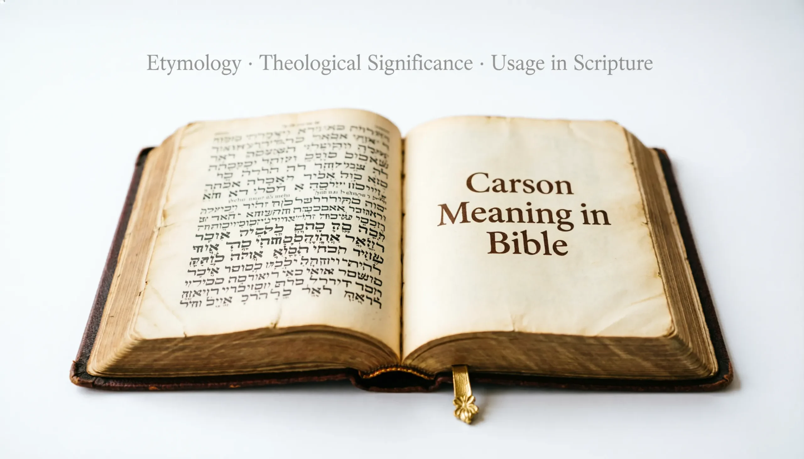 Carson Meaning in Bible