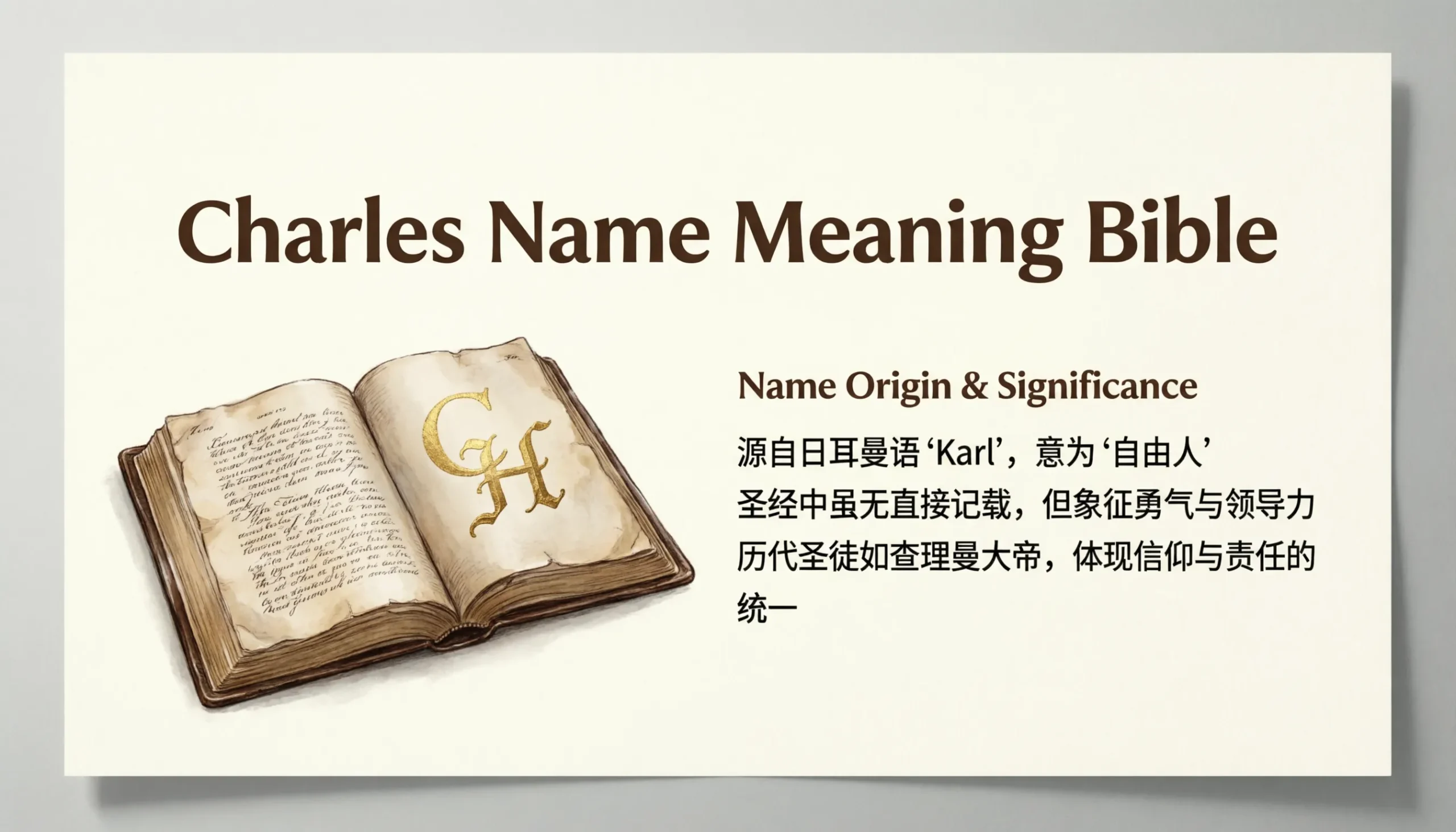 Charles Name Meaning Bible