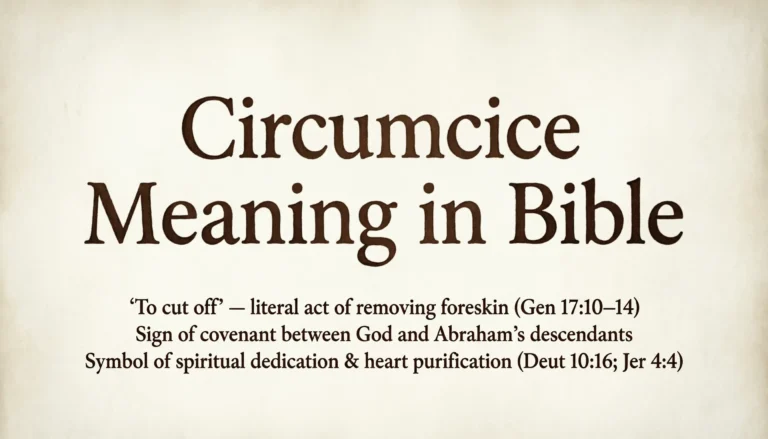 Circumcise Meaning in Bible