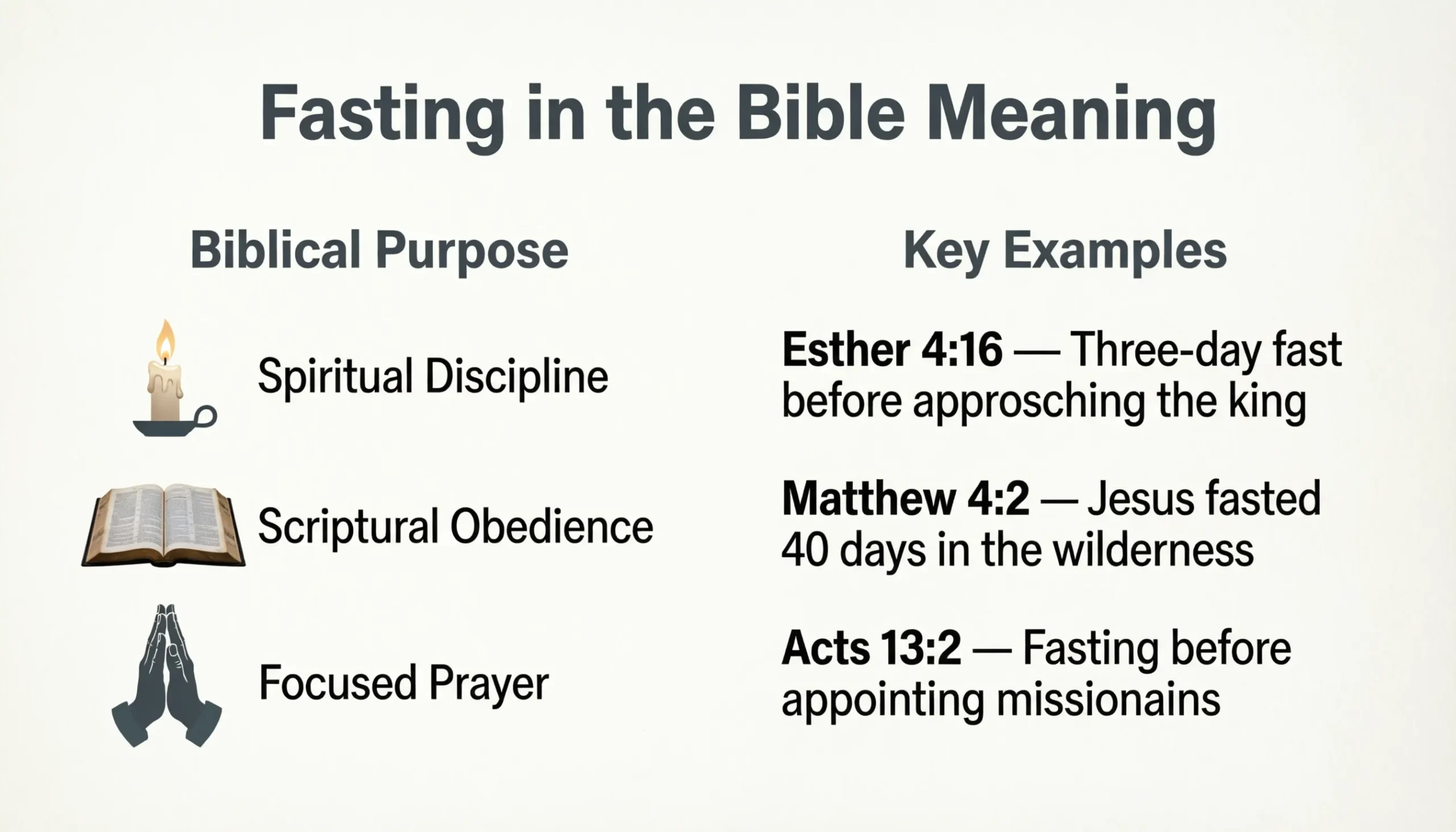 Fasting in the Bible Meaning