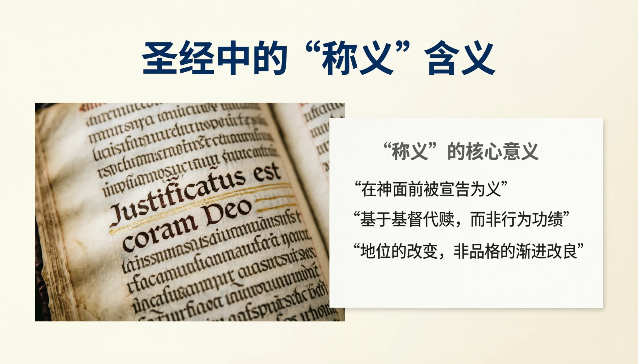 Justified Meaning in the Bible