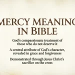 Mercy Meaning in Bible