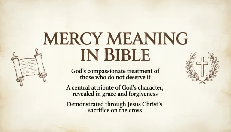 Mercy Meaning in Bible