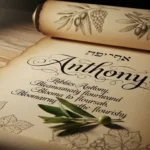 Anthony Meaning in the Bible