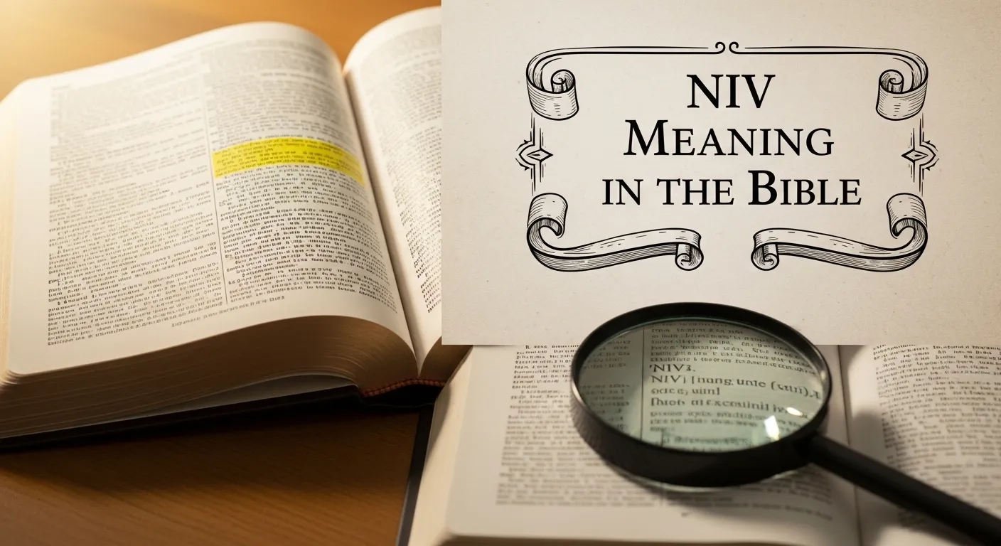 NIV Meaning in the Bible