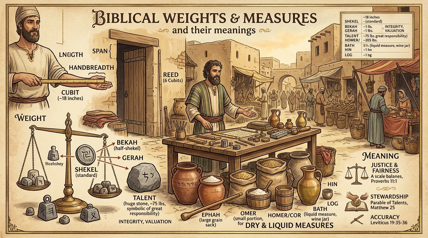 Bible Weights and Measures Meaning