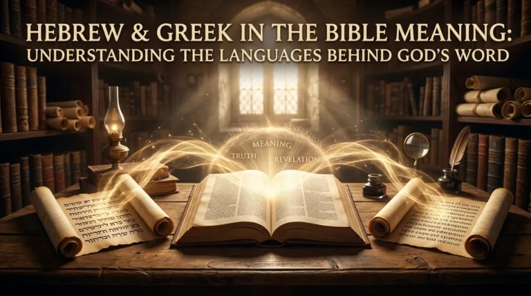Hebrew and Greek in the Bible Meaning