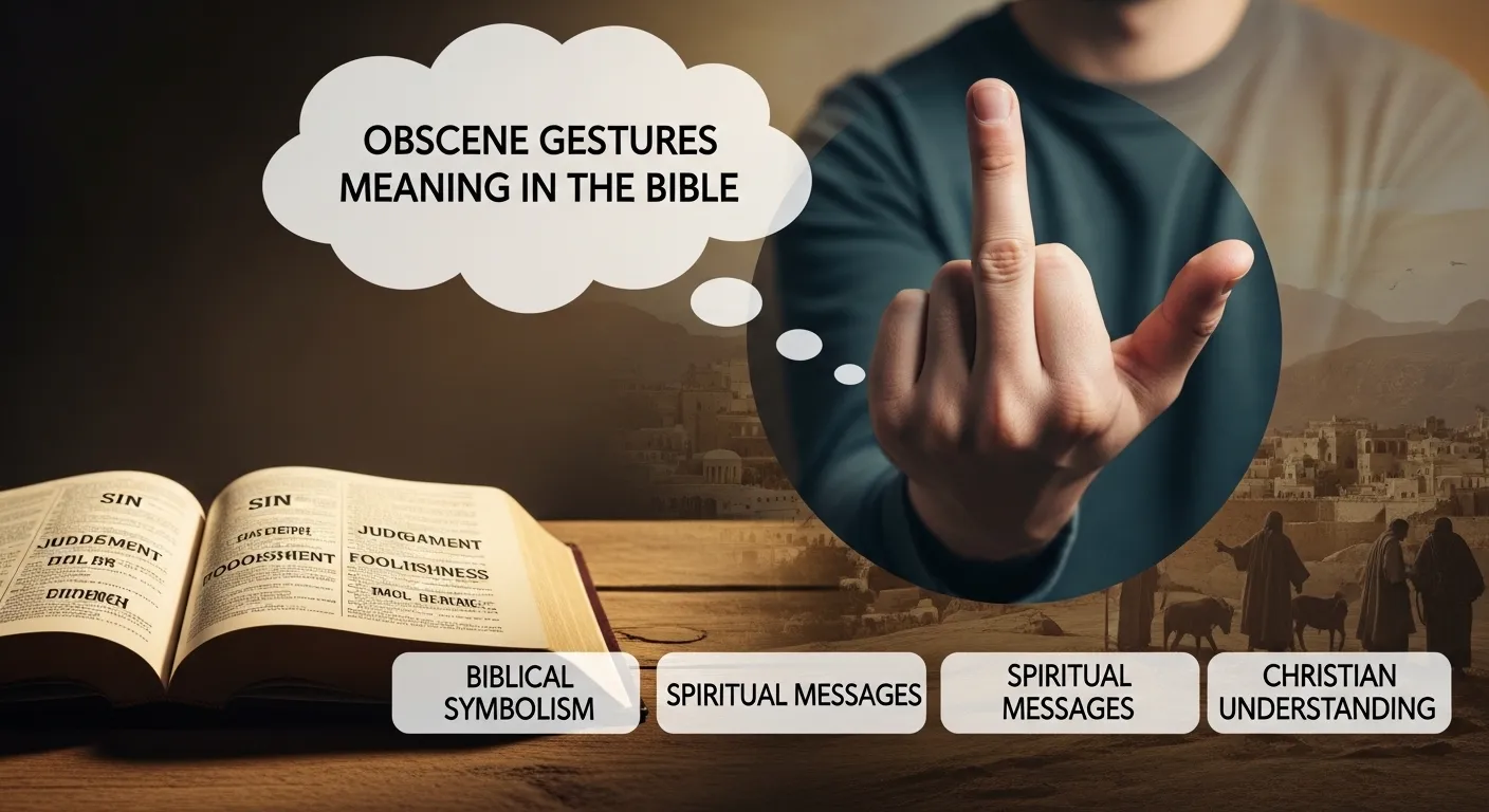 Obscene Gestures Meaning in the Bible