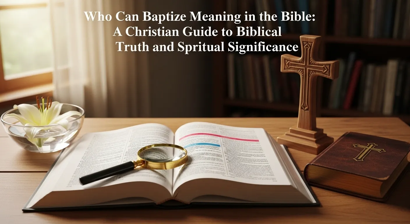 Who Can Baptize Meaning in the Bible