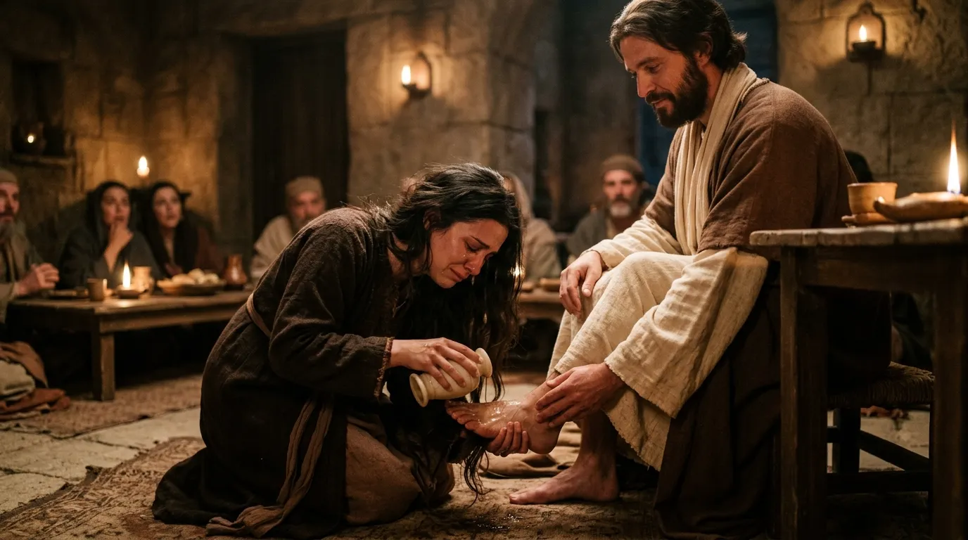 Woman Washing Jesus Feet Meaning in the Bible